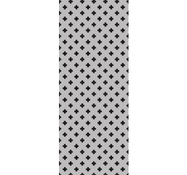 Cross Pattern geometric wallpaper - TenStickers