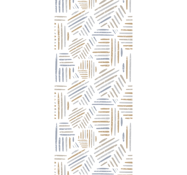Abstract Linear Pattern geometric wallpaper - TenStickers