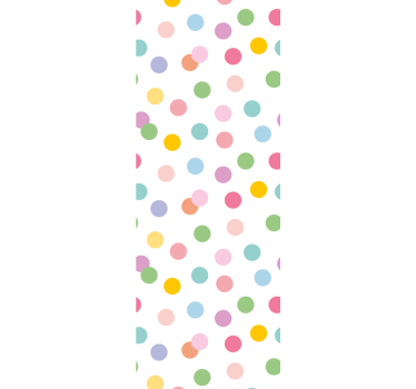 Playful Dot Pattern polka dots wallpaper - TenStickers