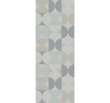 Geometric wallpaper with circular patterns - TenStickers