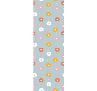 Floral polka pattern polka dots wallpaper - TenStickers