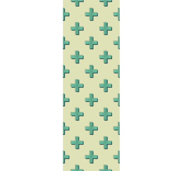 Geometric wallpaper geometric cross pattern - TenStickers