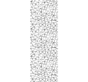 Glasses Pattern geometric wallpaper - TenStickers
