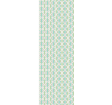 Geometric wallpaper geometric teardrop pattern - TenStickers