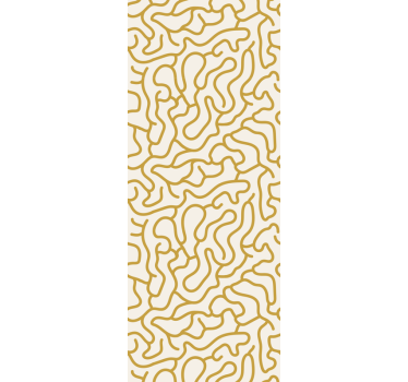 Curvy Line Pattern geometric wallpaper - TenStickers