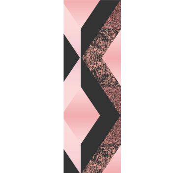 Abstract pink pattern geometric wallpaper - TenStickers