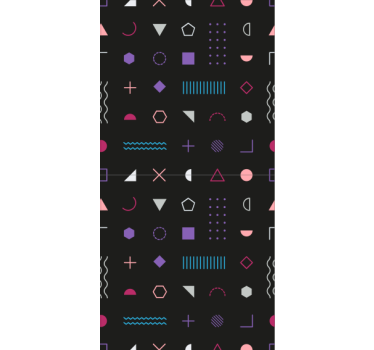 Colorful Shapes geometric wallpaper - TenStickers