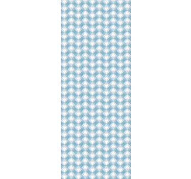 Soft Blue Patterns geometric wallpaper - TenStickers