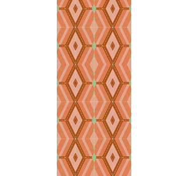 Diamond Patterned Design geometric wallpaper - TenStickers