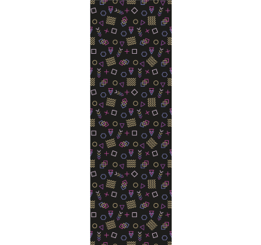 Retro pattern Delight geometric wallpaper - TenStickers