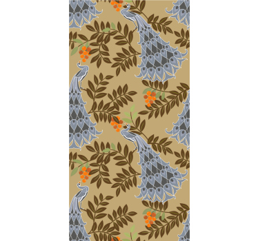 Elegant fowl design birds in wallpaper - TenStickers