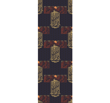 Retro wallpaper retro waterfall scenery - TenStickers