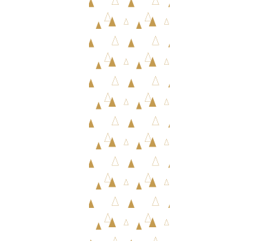 Triangles wallpaper with golden pattern - TenStickers