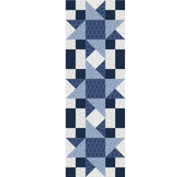 Blue Blocks Pattern geometric wallpaper - TenStickers