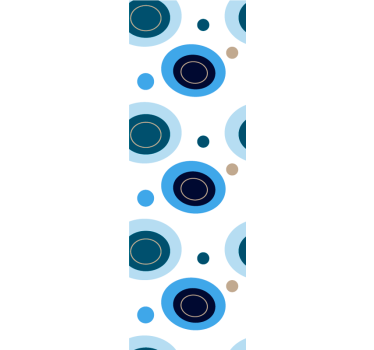 Circular abstract motifs polka dots wallpaper - TenStickers