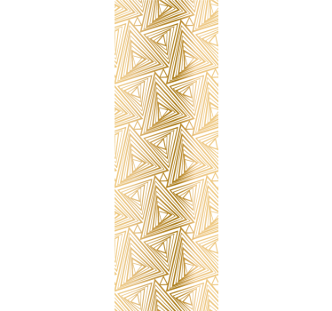 Golden pattern triangles wallpaper - TenStickers