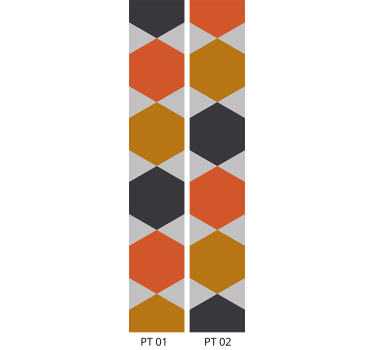 Honeycomb Shapes geometric wallpaper - TenStickers