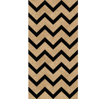 Chevron Zigzag Style geometric wallpaper - TenStickers