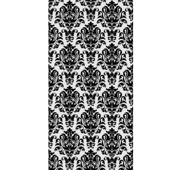 Elegant Monochrome Pattern baroque wallpaper - TenStickers