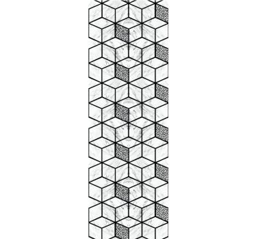 Cubic Pattern Design geometric wallpaper - TenStickers