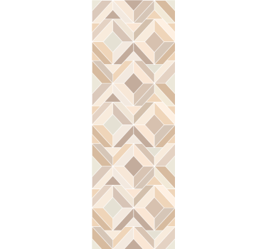 Beige layered shapes geometric wallpaper - TenStickers