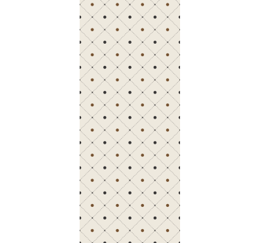 Elegant squared motif polka dots wallpaper - TenStickers