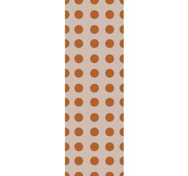 Warm shades polka dots wallpaper - TenStickers
