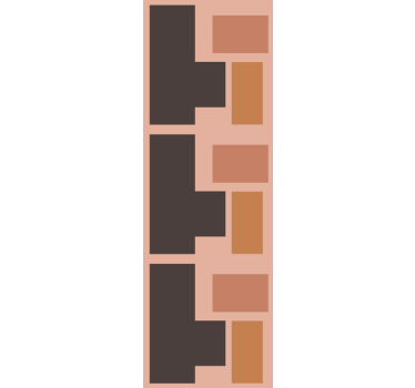 Geometric wallpaper geometric block design - TenStickers