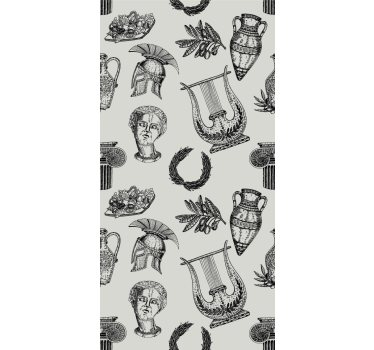 Roman iconography classic wallpaper - TenStickers