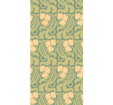 Modern style pattern floral wallpaper - TenStickers
