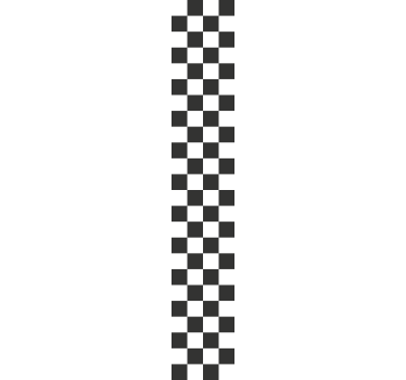 Black and white checkered square pattern teenage wallpaper - TenStickers