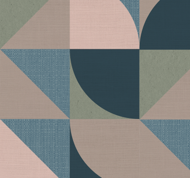 Abstract checkered headboard wallpaper - TenStickers