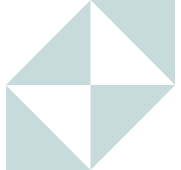 Blue triangles geometric wallpaper - TenStickers