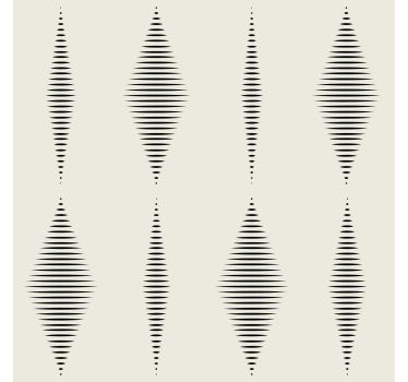 Rabaul Ikat geometric wallpaper - TenStickers