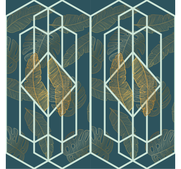 Tropical design geometric wallpaper - TenStickers