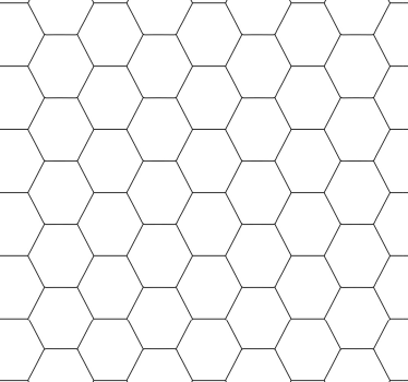 Honeycomb Pattern wallpaper geometric - TenStickers