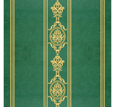 Vertical golden stripes baroque wallpaper - TenStickers