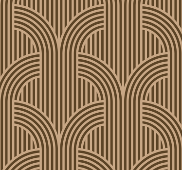 Art Deco Arch geometric wallpaper - TenStickers
