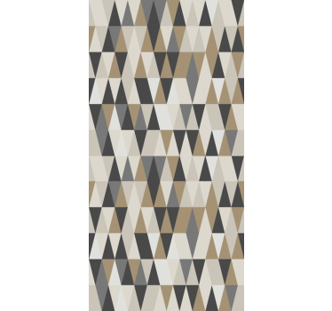 Brown pattern mix triangles wallpaper - TenStickers
