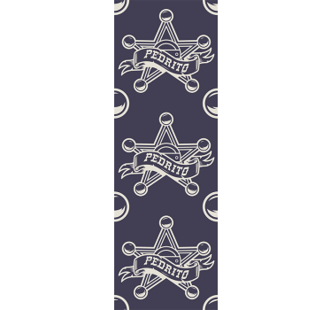Star Badge Design retro wallpaper - TenStickers