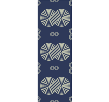 Infinity Loop Pattern geometric wallpaper - TenStickers