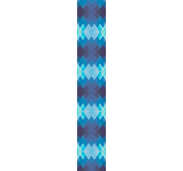 Blue vertical pattern triangles wallpaper - TenStickers