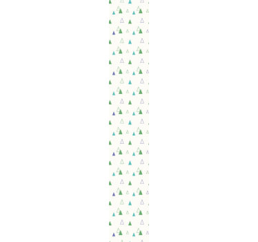 Green patterned design triangles wallpaper - TenStickers