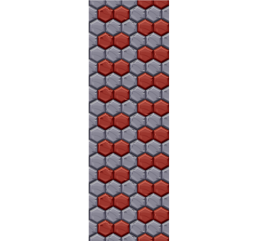Hexagonal Harmony wallpaper geometric - TenStickers