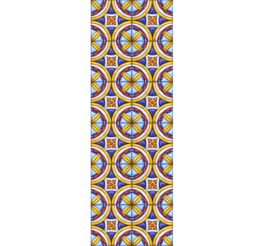 Geometric wallpaper in perfect pattern harmony - TenStickers
