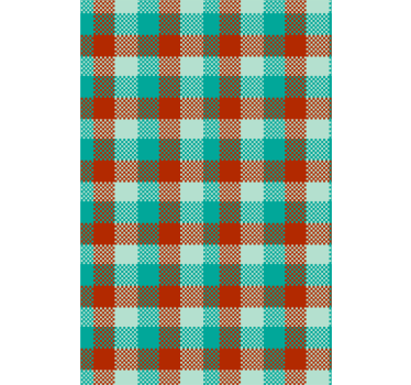 Gingham Pattern wallpaper geometric - TenStickers