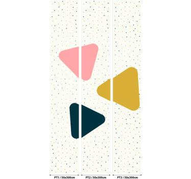 Wallpaper Rain of Triangles - TenStickers