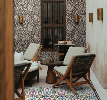 Vintage floral print  floral wallpaper - TenStickers