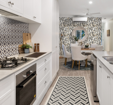 Brown pattern mix triangles wallpaper - TenStickers