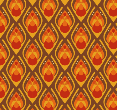 Angular Teardrop geometric wallpaper - TenStickers